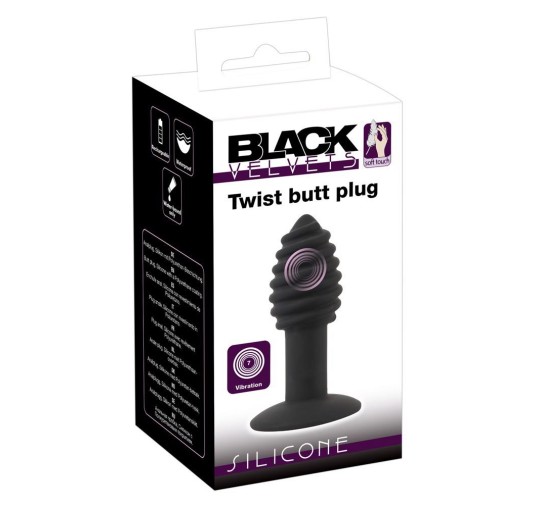 Black Velvets Twist butt plug